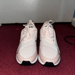 Nike Women's Light Pink and White Athletic Shoes